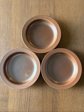 DANSK INTERNATIONAL - Bisserup Shallow Soup Bowls - Rustic Brown - Set of 3
